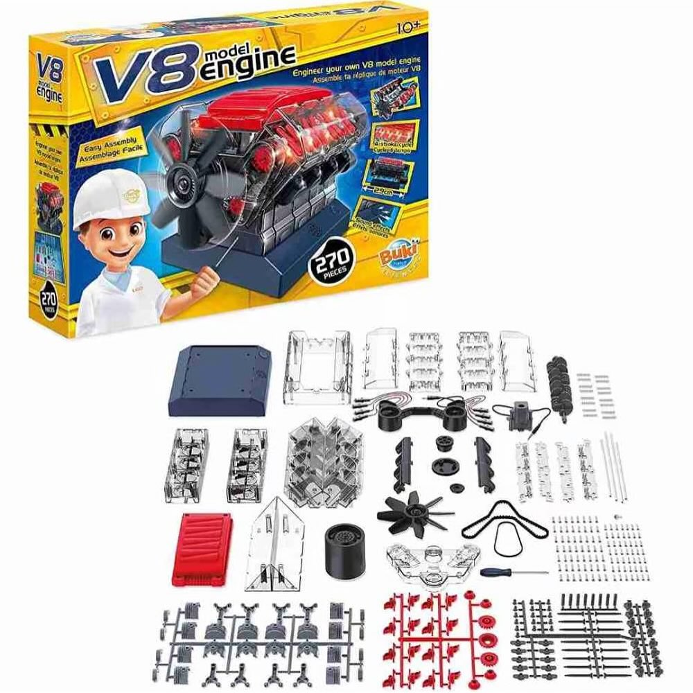 Buki V8 Engine Model Kit - Maquette Moteur V8 270 pcs