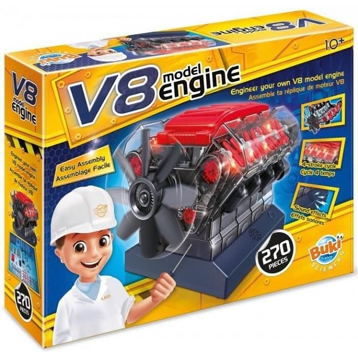 Buki V8 Engine Model Kit - Maquette Moteur V8 270 pcs 6
