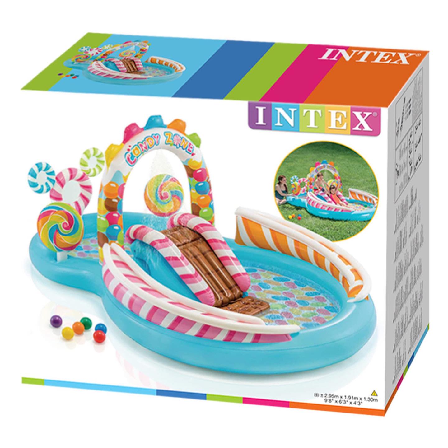 Intex Candy Zone Aire de Jeu Bonbons Géante 5