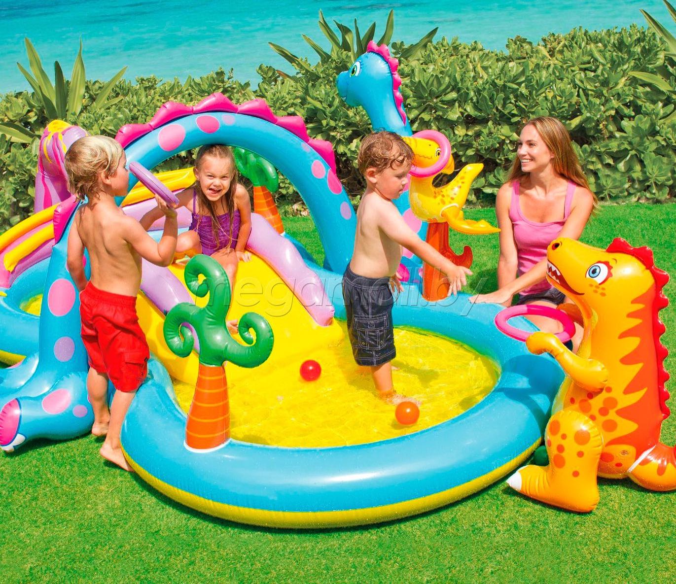 Intex Dinoland Piscine Gonflable Dinosaures 2