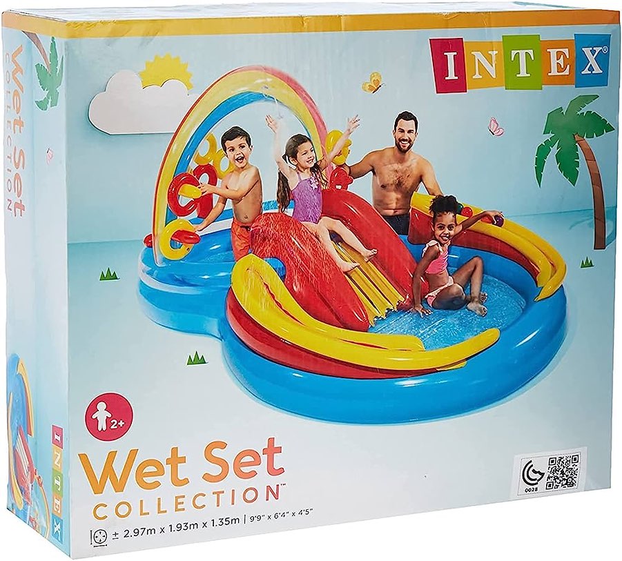 Intex Rainbow Ring Aire de Jeu Arc-en-ciel