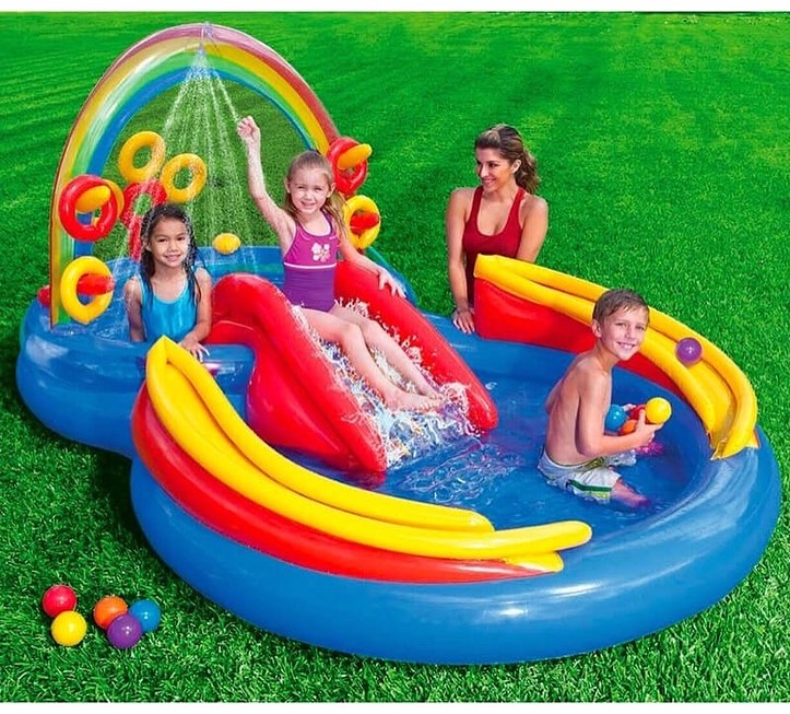 Intex Rainbow Ring Aire de Jeu Arc-en-ciel 2