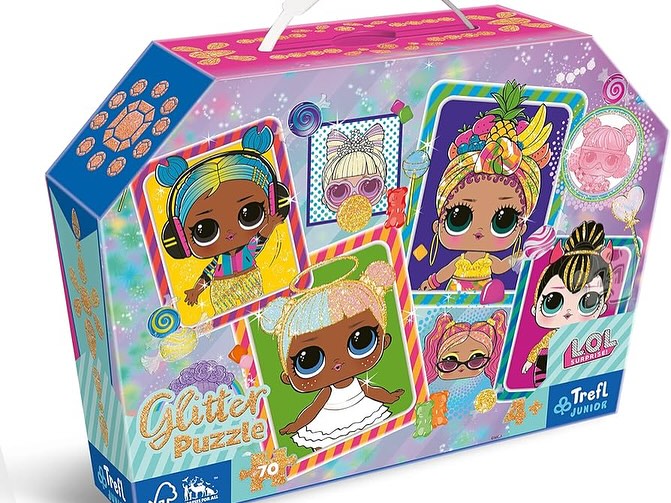 Trefl Junior Glitter Puzzle Rainbow High 70 pcs 5