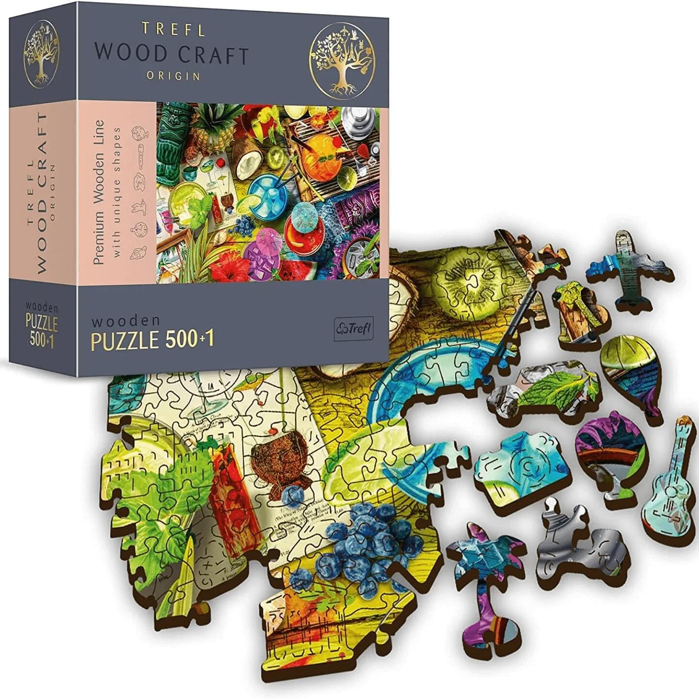 Trefl Wood Craft - Puzzle Bois 1000 pcs Chambre Magique 4