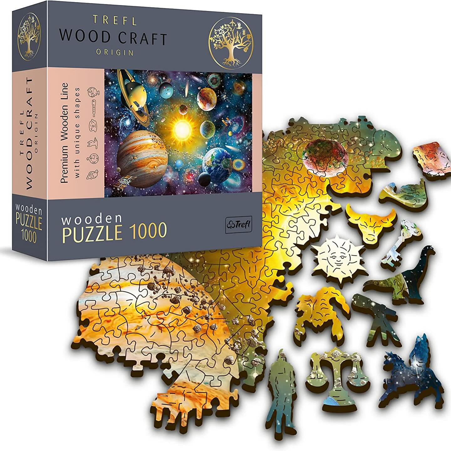 Trefl Wood Craft - Puzzle Bois 1000 pcs Chambre Magique 6